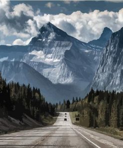 The Great Mountain - Landscape Paint By Number