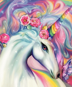Colorful Unicorn - Animals Paint By Number