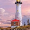 Crisp Point Lighthouse Michigan - Paint By Numbers